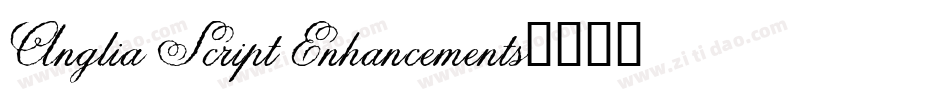 Anglia Script Enhancements字体转换